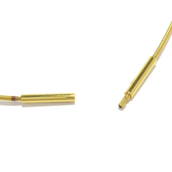 Auth HERMES Cage d'H - Gold White Hardware Necklace - Picture 4 of 9